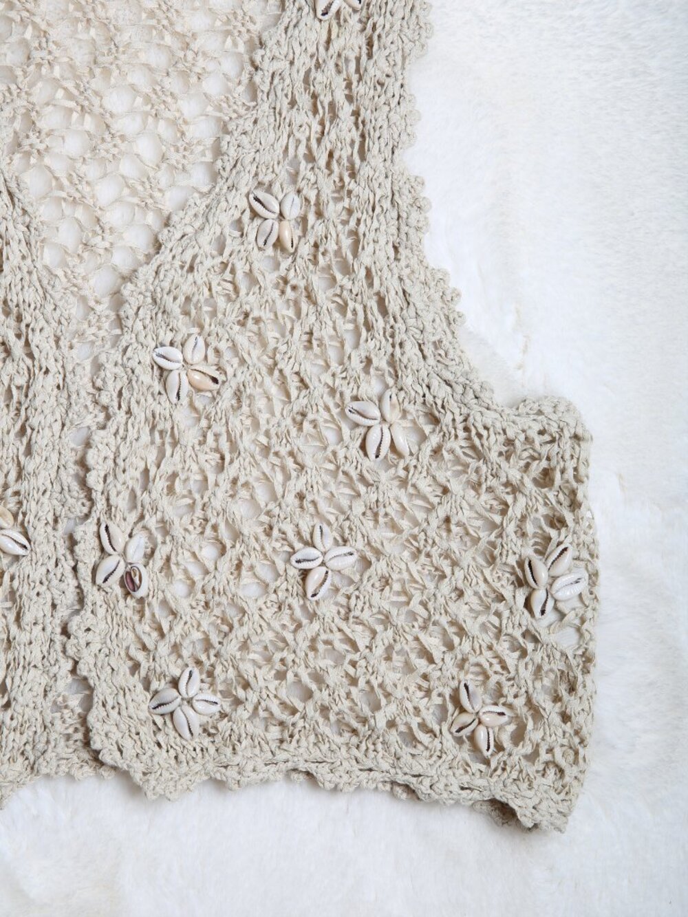 Ralph Lauren DENIM & SUPPLY Cowrie Shell Crochet Vest - Picture 8 of 14